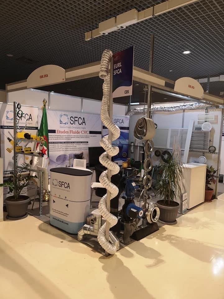 Stand EURL SFCA lors d'un salon professionnel du froid et de la climatisation en Algérie